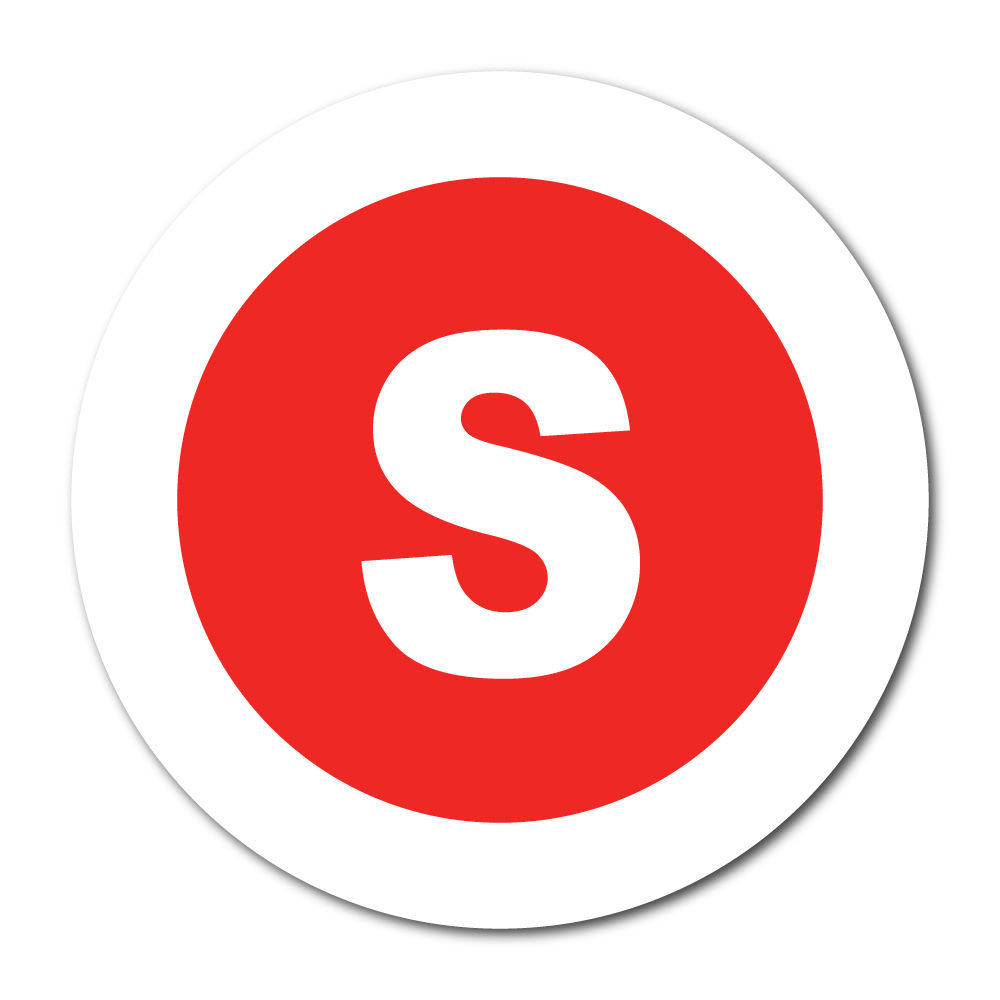1 Inch Circle, &quot;S&quot; Small, Clothing Size Labels, Roll of 100 Stickers - $7.95