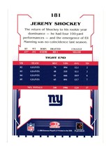 2006 Score #181 Jeremy Shockey New York Giants - £1.59 GBP