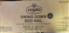 Regalo Swing Down Bed Rail White 43&quot; long - Model: 2020 DS Age 2 to 5 - £9.38 GBP
