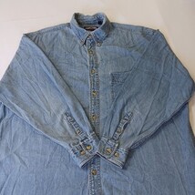 Vintage White Mountain Denim Men's Blue Cotton Short Sleeve Button-Down Shirt XL image 15