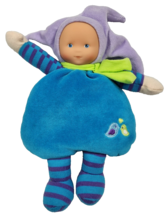 Corolle Elf Doll Baby Lovey Toy 2012 Vinyl Face Blue Jester Hat 10&quot; Bird... - €21,17 EUR