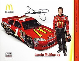 &#39;AUTOGRAPHED 2012 Jamie McMurray #1 McDonald&#39;&#39;s Racing Team (Ganassi) Signed ... - £40.12 GBP