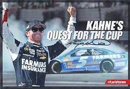 Autographed 2013 Kasey Kahne #5 Farmers Insurance Racing Quest For The Cup (B... - £63.90 GBP