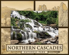 Northern Cascades National Park Laser Engraved Wood Picture Frame Landsc... - £20.32 GBP