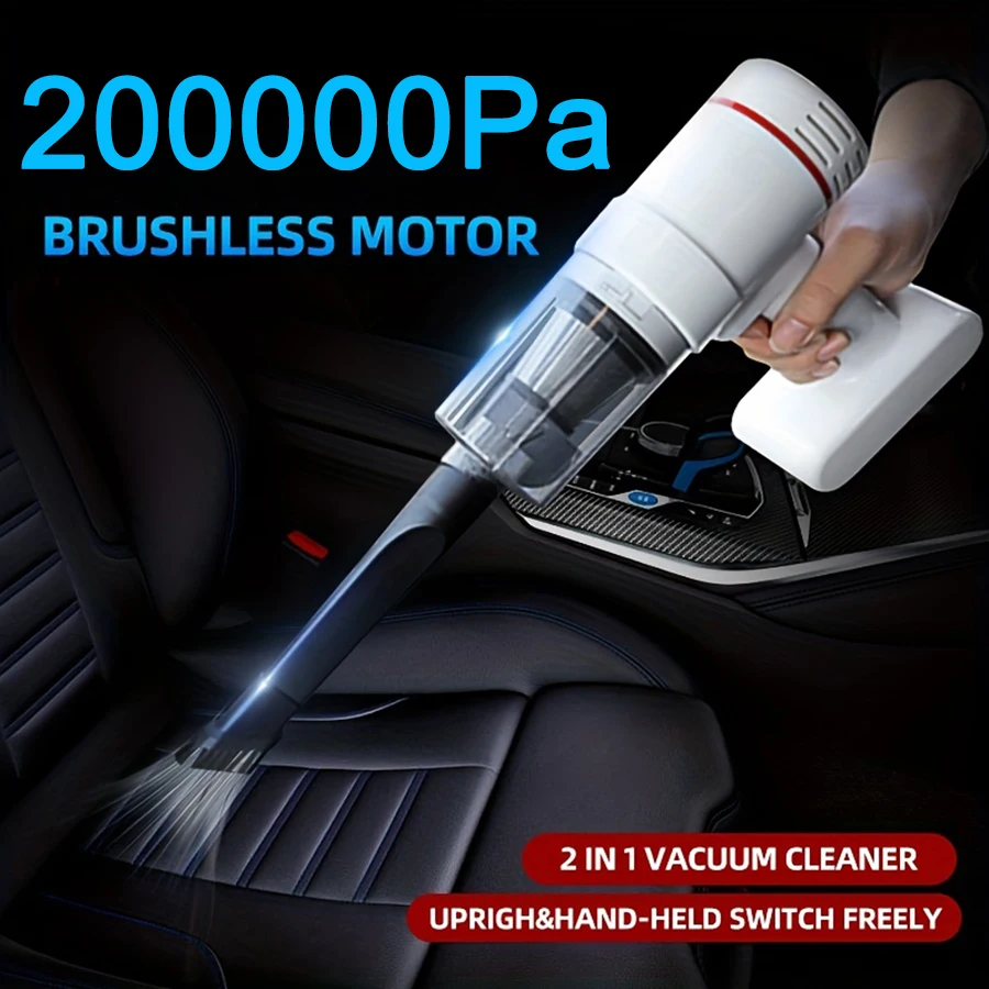 200000Pa Wireless Car Vacuum Cleaner Cordless Handheld Vacuum robot Vacu... - £39.52 GBP+