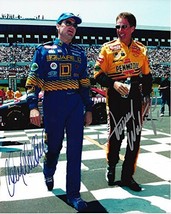 2X AUTOGRAPHED 1998 Darell Waltrip (#1 Pennzoil) &amp; Kenny Wallace (#55 Square-... - £63.67 GBP