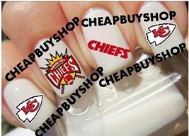 Kansas City Chiefs Promo 3 Different Designs》Salon Quality Nail Art Deca... - $177.48 MXN
