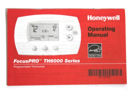 Honeywell FocusPro TH6000 Series Owner Instruction Manual - £5.36 GBP