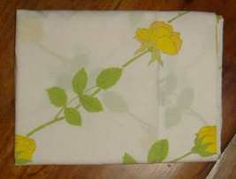 Wamsutta 1 Standard Pillowcase With Yellow Roses White Christian Dior Euc - £10.36 GBP