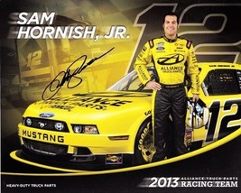 2013 Sam Hornish Jr #12 Alliance Truck Parts Mustang 8X10 NASCAR Hero Ca... - £55.27 GBP