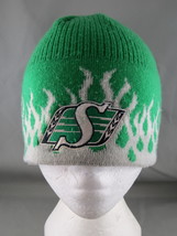 Sasktachewan Roughriders Beanie / Toque - Flames in Team Colours - By Re... - £29.29 GBP