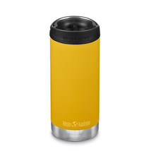 Klean Kanteen Insulated TKWide 12 Ounce Bottle with Caf Cap, Marigold - £24.49 GBP