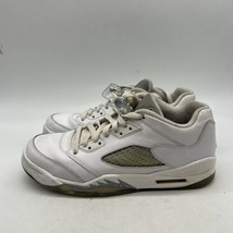 Nike Air Jordan Retro 5 V Low White Youth Sneakers Kids Size 8.5Y 819172... - $39.60