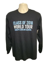 Rodeph Sholom School Class of 2018 World Tour Adult M Black Long Sleeve TShirt - £14.09 GBP