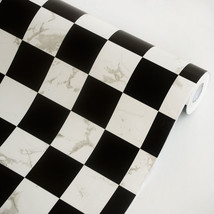 Black &amp; White - Self-Adhesive Wallpaper Home Decor(Roll) - £15.71 GBP