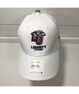 Liberty University Unisex Golf Hat Adjustable White Flames Nike Logo Leg... - $19.80
