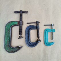 3X Vintage Cincinnati Tool Co 2,3,4&quot; No. 530-4 C Clamp Made in USA - $370.85 MXN