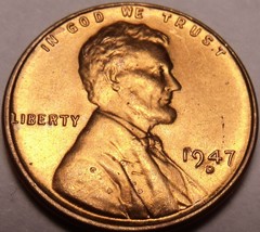 United States 1947-D Unc Lincoln Wheat Cent~Free Shipping - $4.40
