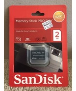SanDisk Memory Stick Pro Duo - 2 GB Multi-Use Card - New Sealed - $17.77