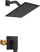 Airuida Shower Faucet Set Matte Black Bathroom Rain Shower System Sus304 - $73.93