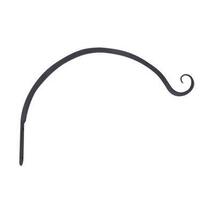 Green Thumb 89407GT Hanging Plant Hook, Curved, Black, 7-In. - Quantity 1 - €19,36 EUR