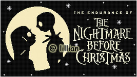 New The Nightmare Before Christmas Moon Dating Potr Counted Cross Stitch Pattern - £3.90 GBP