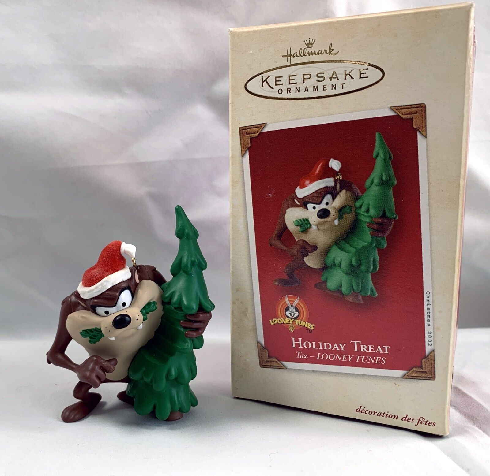 Hallmark 2002 Looney Tunes Taz Holiday Treat Ornament Christmas Tree - £14.73 GBP