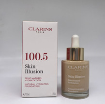 Clarins Skin Illusion Natural Hydrating Foundation - 100.5 Cream - 1.0 oz BNIB - £26.50 GBP