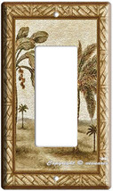 EXOTIC PARADISE ISLAND PALM TREES SINGLE DECO/ROCKER LIGHT SWITCH COVER ... - £8.91 GBP