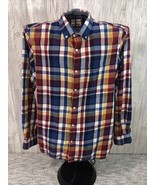 Old Navy The Classic Shirt Multi Plaid Regular Fit Button Up Long Sleeve... - $206.03 MXN