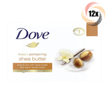 12x Bars Dove Shea Butter Scent Moisturizing Cream Beauty Soap | 135G | ... - £18.61 GBP