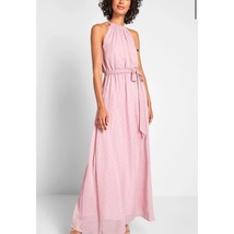 ModCloth Pink Illuminated Elegance Chiffon Maxi Dress Size Small NWT - £55.22 GBP