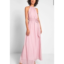 ModCloth Pink Illuminated Elegance Chiffon Maxi Dress Size Small NWT - £54.50 GBP