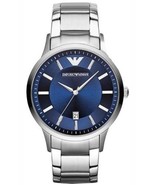 EMPORIO ARMANI AR2477 RENATO BLUE DIAL STAINLESS STEEL - £99.55 GBP