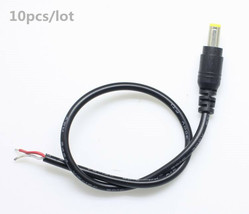 10pcs 5.5*2.1mm Male DC Power Plug Connector CCTV PSU Pigtail CABLE Jack... - £7.73 GBP