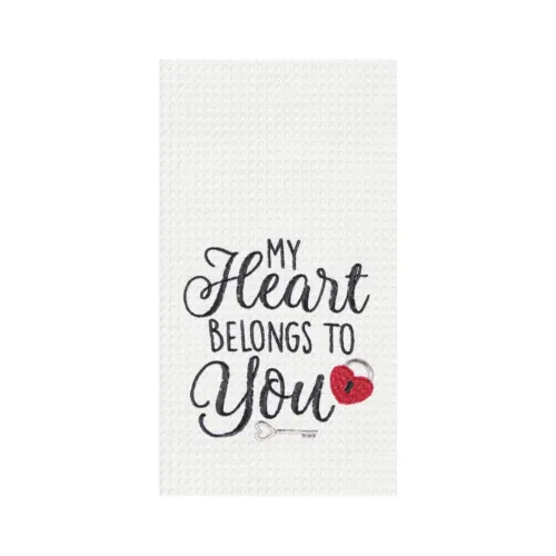 New You Make My Heart Sing Valentine&#39;S Day Kitchen Towel 18&quot; X 27&quot; C&amp;F Home - £20.54 GBP