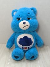 Care Bears  Grumpy Bear 13" 2020 Basic Fun blue frowning rain cloud - $9.89