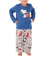 Munki Munki Toddler Matching Snoopy Holiday Family Pajama Set,Grey,4T - £32.04 GBP