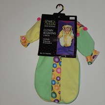 Vtg Nos Clown Bunting Only No Hat Halloween Costume Baby 0-9 Months Jester - £12.01 GBP