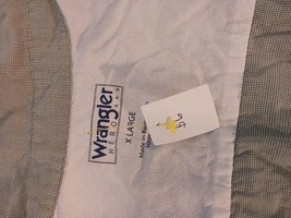 Wrangler Hero Cotton Shirt Mens XLarge Green Button Up Short Sleeve Casual XL image 3