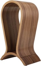 Headphone Stand Wood Headset Stand for Desk Walnut Gaming Headphone Holder Compa - £45.64 GBP