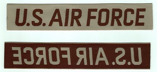 NEW U.S. AIR FORCE NAME TAPE - DESERT TAN - $0.99