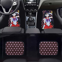 Brand New 4PCS Universal Anime Sailor Mars Racing Fabric Car Floor Mats Interior - £58.97 GBP