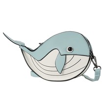 Whale shape purses and handbag for young girls fashion cartoon shoulder bag women small thumb200
