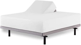 Split Head Mattress Protector King - Split Top King Mattress, White Solid - $83.99