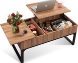 Wlive Lift Top Coffee Table For Living Room, Modern Wood Coffee, Walnut ... - $103.99