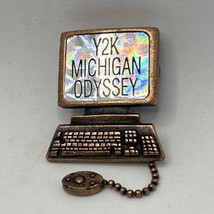 Odyssey Of The Mind Michigan Y2K OM Club Organization Enamel Lapel Hat Pin - £9.78 GBP