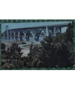 Vintage Color Photograph Postcard, Union Oil, Yaquina Bay Bridge, Newpor... - $5.93