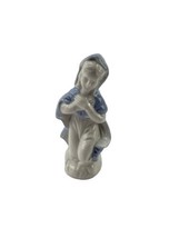 Vintage Porcelain MARY Blue and White Nativity Figure Replacement 5122 Japan - £15.44 GBP