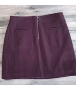 Madewell Fireside Mini Skirt Maroon Wool Blend Size 4 - $27.12 CAD